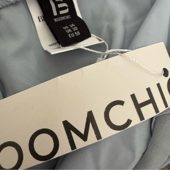 BloomChic Floral Ruffle Blouse - Light Blue - Picture 3 of 3